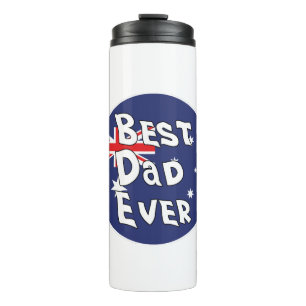 Best Dad Ever Australia Flag Thermal Tumbler