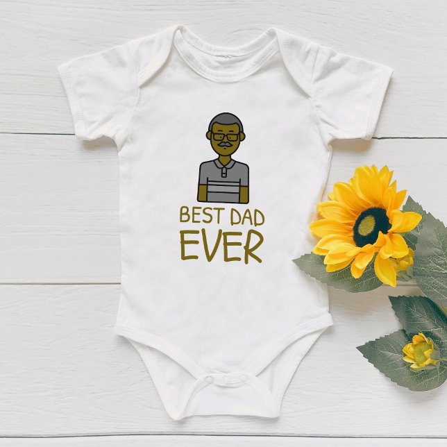 Best Dad Ever Baby Bodysuit (Creator Uploaded)
