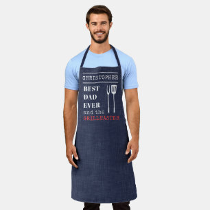 Best Dad Ever Barbecue Grill Master Apron