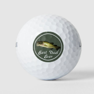 Best Dad Ever Bass Fishing Custom Golf Balls