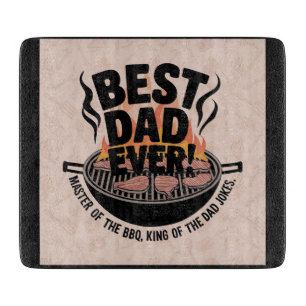Best Dad Ever BBQ Design – King of the Grill  Cutting Board