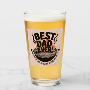Best Dad Ever BBQ Design – King of the Grill  Glass