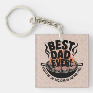 Best Dad Ever BBQ Design – King of the Grill  Key Ring