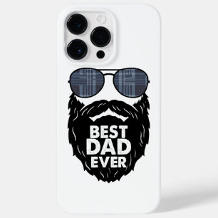 Best Dad ever; beard; bearded Dad; sunglasses; bla Case-Mate iPhone 14 Pro Max Case
