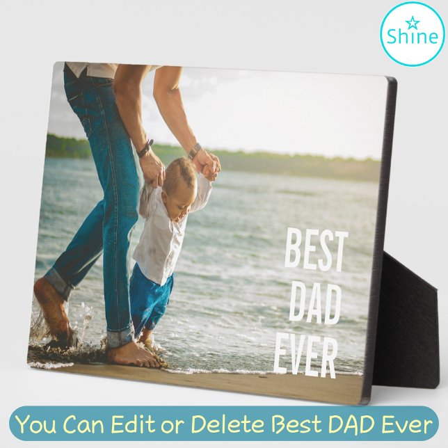 Best Dad Ever Best Father Ever custom photo Plaque (Creator Uploaded)
