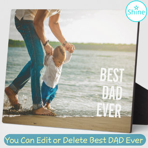 Best Dad Ever Best Father Ever custom photo Plaque