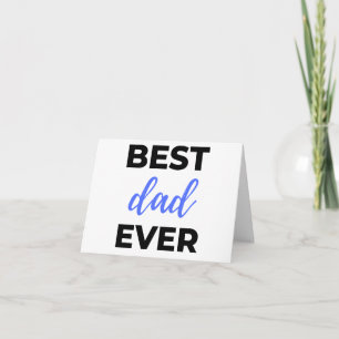 Best Dad Ever Black Card
