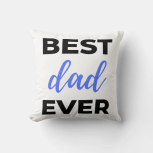 Best Dad Ever Black Cushion