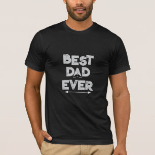 Best Dad Ever Black Moustache Simple Father's Day T-Shirt