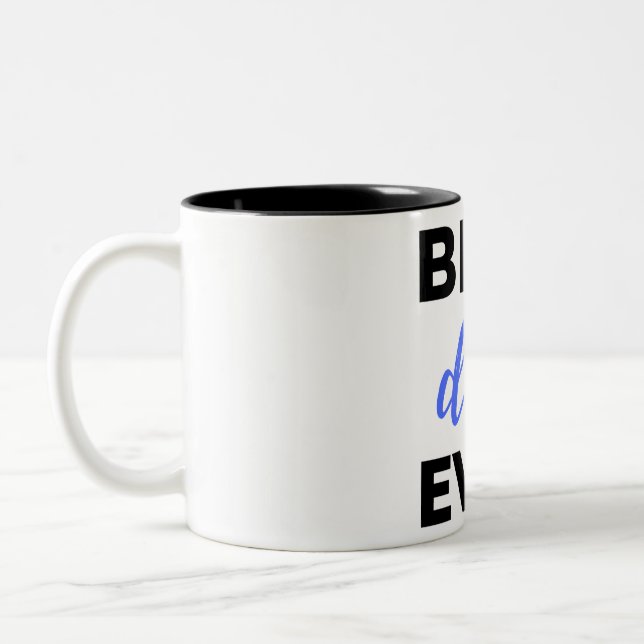 Best Dad Ever Black Two-Tone Coffee Mug (Left)