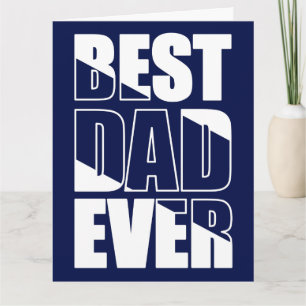 Best Dad Ever Blue Father’s Day Card