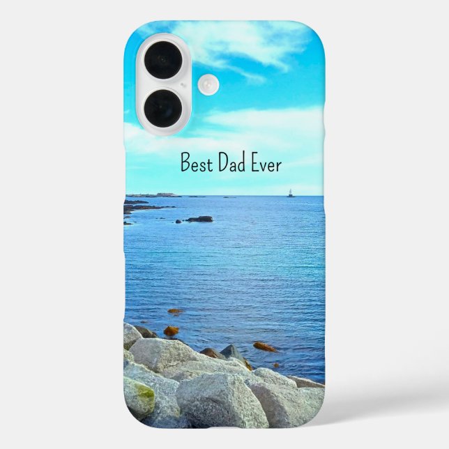  Best Dad Ever Blue Ocean Photo Azure Sky Case-Mate iPhone Case (Back)