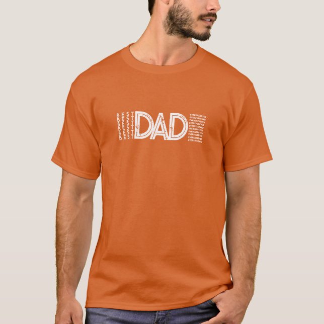 Best Dad Ever Bold Typography Gift T-Shirt (Front)