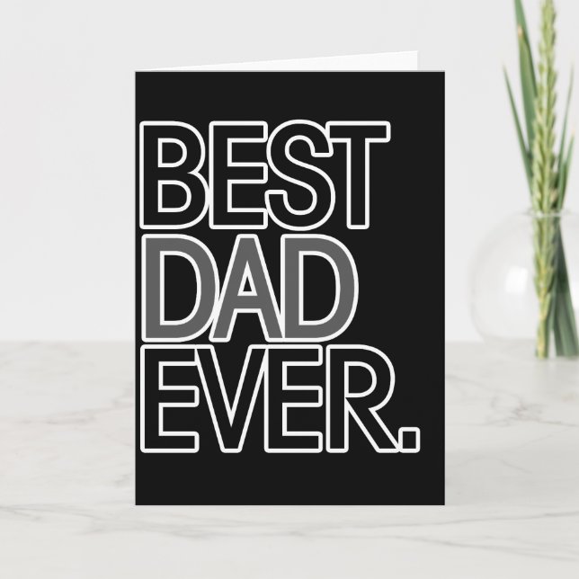 Best Dad Ever Card (Front)