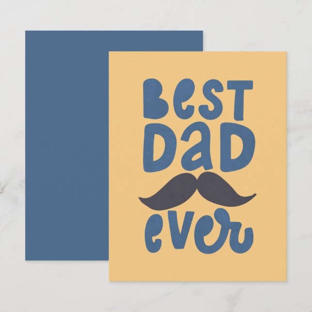 Best Dad Ever Card (Front/Back)