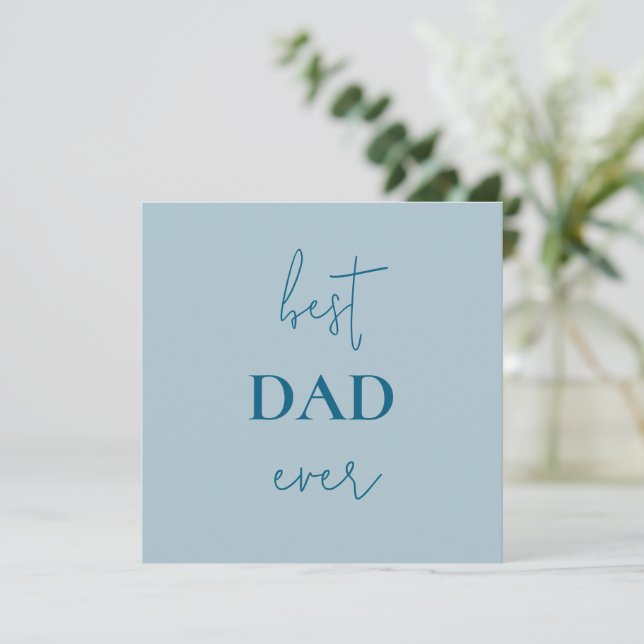  Best Dad Ever Card | Father's Day Gift (Standing Front)