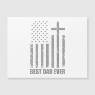 Best Dad Ever Christian Patriotic Dad USA Flag Fat