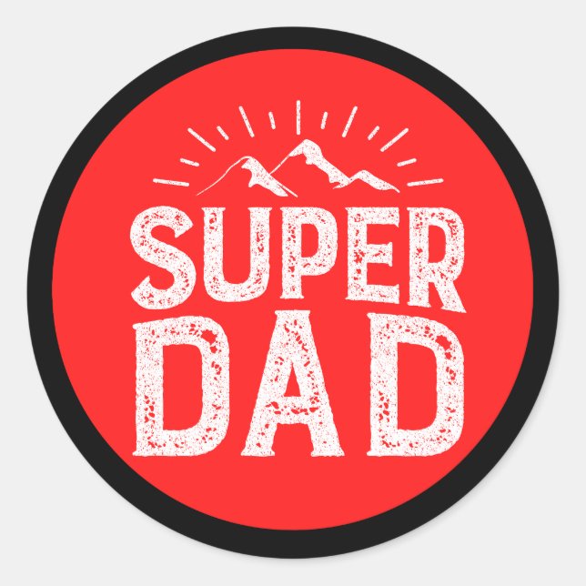 Best Dad Ever Classic Round Classic Round Sticker (Front)