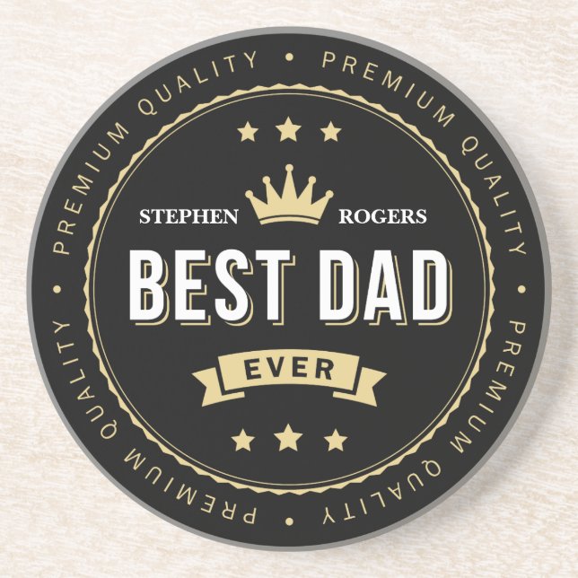Best Dad Ever Coaster (Front)