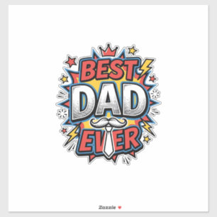 Best Dad Ever Comic Vintage Engraving Shirt Design