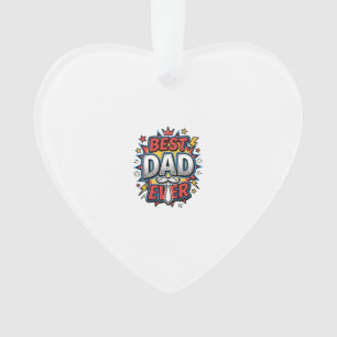 Best Dad Ever Comic Vintage Engraving Shirt Design Ornament