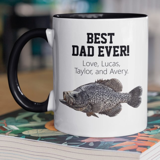 Best Dad Ever Cool Fishing Crappie Father's Day Mug (Creator Uploaded)