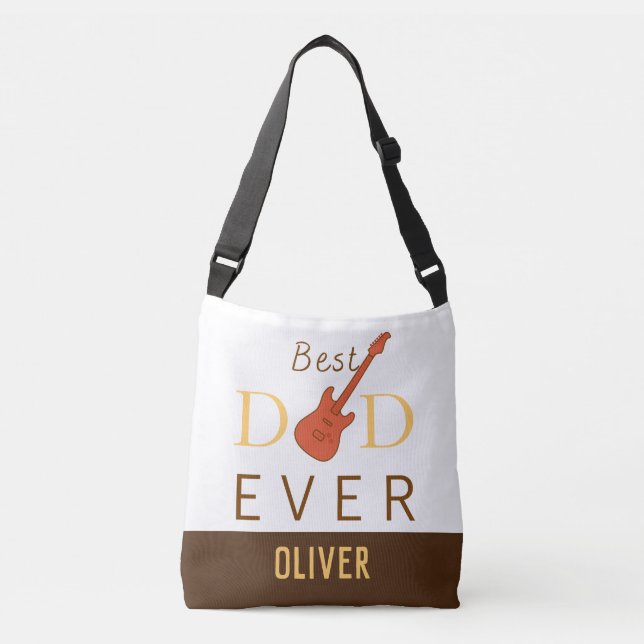 Best Dad Ever Cool Modern Father's Day Crossbody Bag (Front)