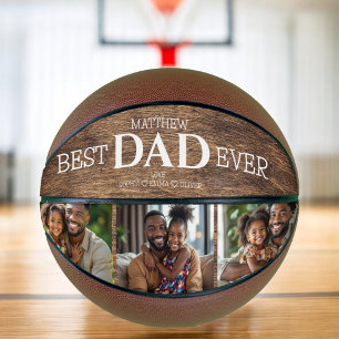 Best Dad Ever Cool Trendy Photo Instagram Collage Basketball