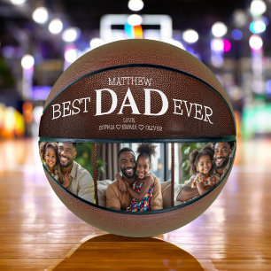 Best Dad Ever Cool Trendy Photo Instagram Collage Basketball