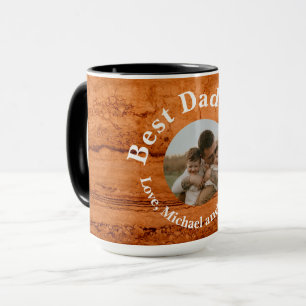 Best Dad Ever, Copper Canyon Granite, amber gold  Mug