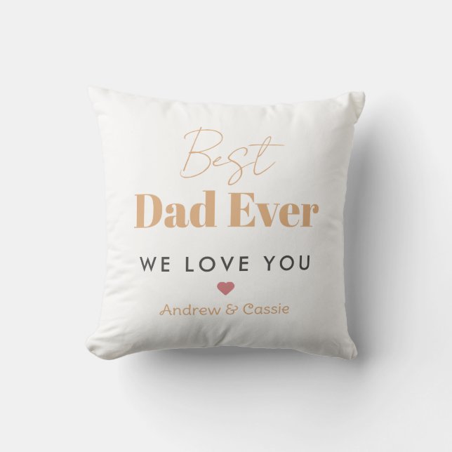 Best dad ever cushion (Front)