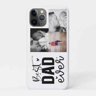 Best Dad Ever Custom 3 Photo iPhone 11 Pro Case