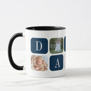 Best Dad Ever! Custom 5-Photo Collage Mug