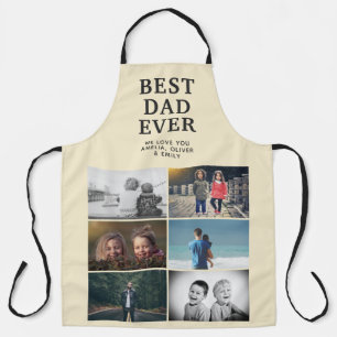 Best Dad Ever Custom 6 Photo Collage Apron