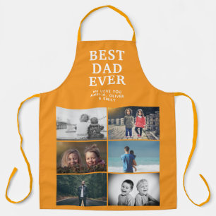 Best Dad Ever Custom 6 Photo Collage Apron