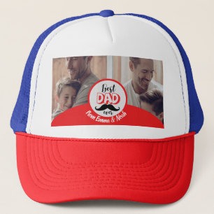 Best Dad Ever Custom Father's Day Gift Trucker Hat