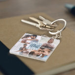 Best Dad Ever Custom Four Photo Family Collage Key Ring<br><div class="desc">Show your amazing dad just how wonderful he is with our custom "best dad ever" photo collage keychain. The design features "Best Dad Ever" designed in a fun stylish typographic design in navy blue & light blue. Customise with an established year, along with four of your own special family photos....</div>