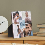 Best Dad Ever Custom Four Photo Family Collage Plaque<br><div class="desc">Show your amazing dad just how wonderful he is with our custom "best dad ever" photo collage plaque. The design features "Best Dad Ever" designed in a fun stylish typographic design in navy blue & light blue. Customise with established year, along with four of your own special family photos. It...</div>