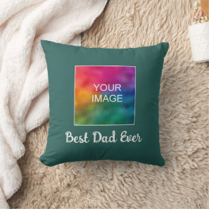 Best Dad Ever Custom Handwritten Script Template Cushion