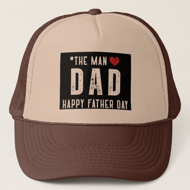 Best Dad Ever" Custom Hat –  Father’s Day Gift (Front)