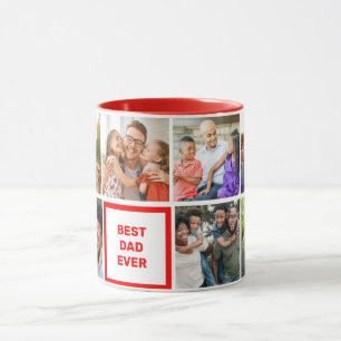Best Dad Ever- Custom Modern Fathers Day Photo Mug