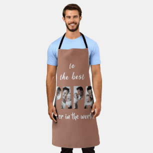 Best Dad Ever Custom Multi Photo Collage Apron