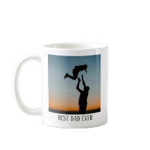 Best Dad Ever Custom Photo Coffee Mug