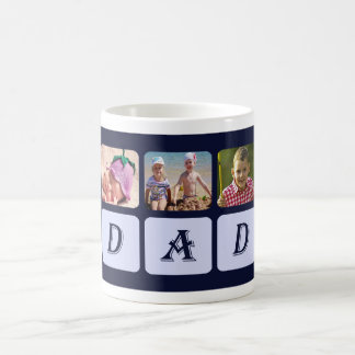 Best Dad Ever Custom Photo Collage Coffee Mug