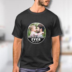Best Dad Ever Custom Photo Father T-Shirt