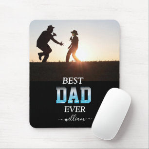 Best Dad Ever Custom Photo Father's Day Mouse Mat