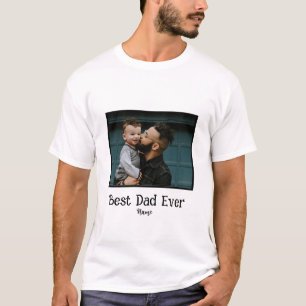 Best Dad Ever Custom Photo Father's Day T-Shirt