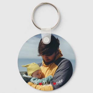 Best Dad Ever Custom Photo Key Ring