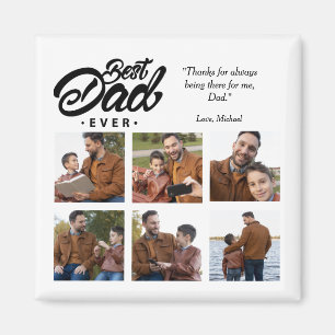 Best Dad Ever Custom Photo Magnet