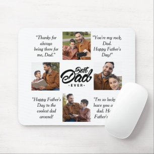 Best Dad Ever Custom Photo Mouse Mat